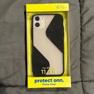 Onn Black and Clear iPhone 11/XR Case